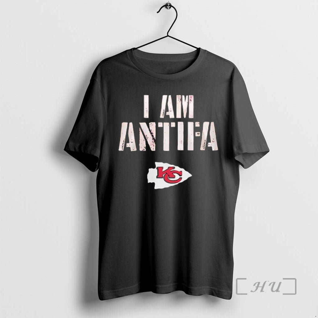 Trending Kansas City Chiefs I Am Antifa Against Fascism Premium T Shirt Sweater