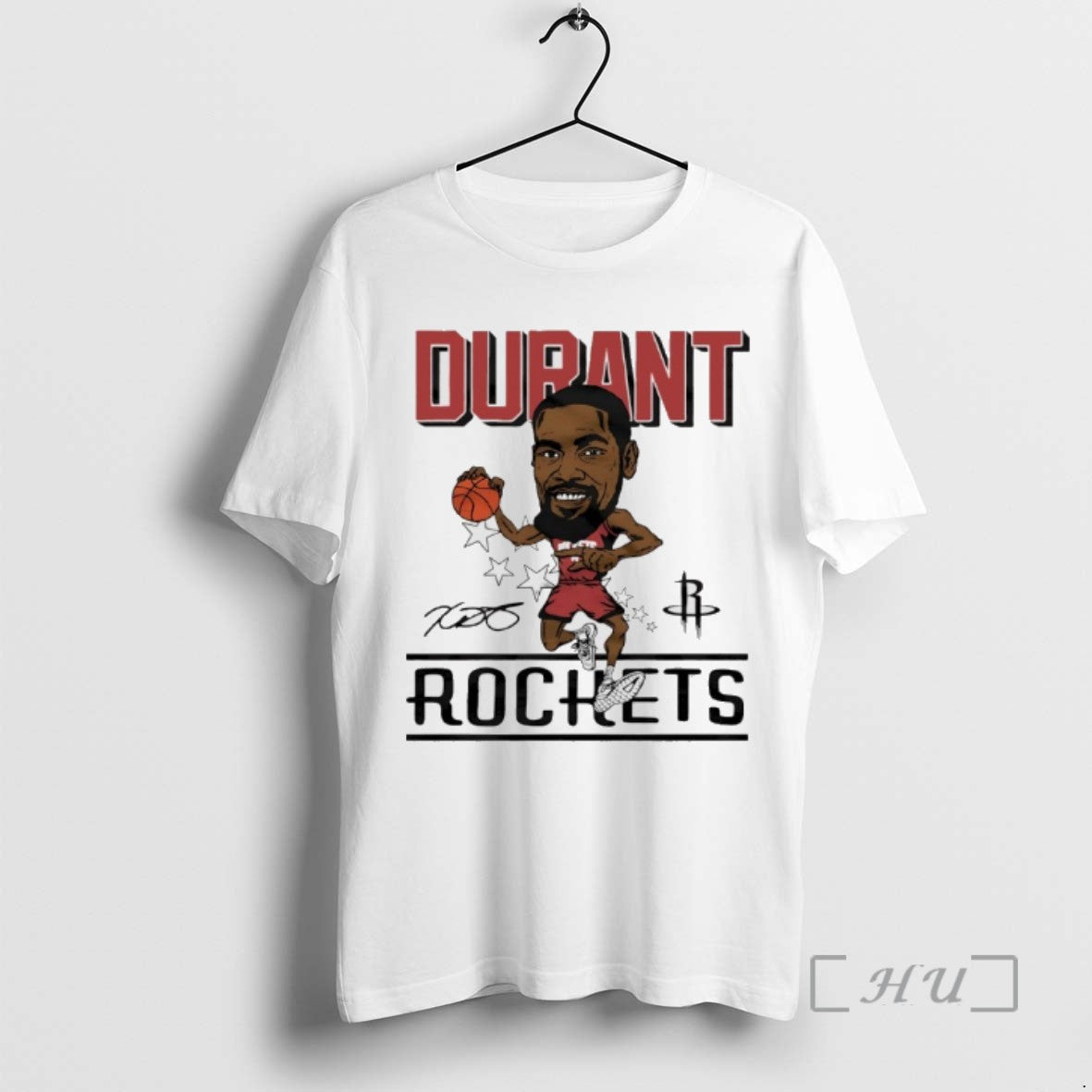 Trending Kevin Durant Houston Rockets Nba Player Signature Caricature Tee Shirts Sweater