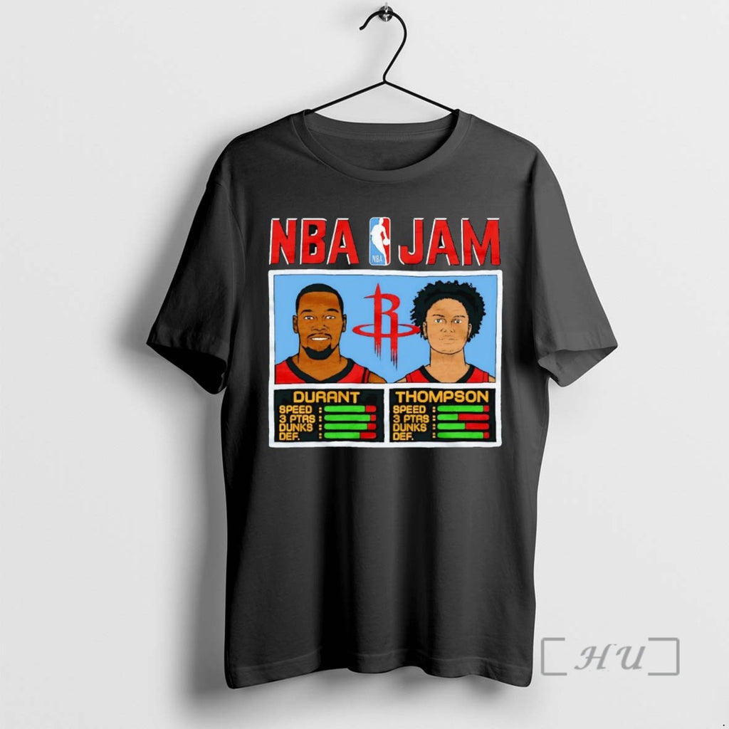Trending Kevin Durant And Klay Thompson Nba Jam Houston Rockets Tee Shirts Sweater