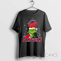 Trending Los Angeles Angels Baseball Grinch Holding Helmet Christmas Tee Shirts Sweater