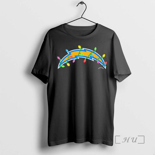 Trending Los Angeles Chargers Logo Christmas Light Premium T Shirt Sweater