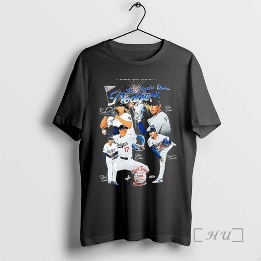 Trending Los Angeles Dodgers 2025 National League Champions Legends Graphic Signature Premium T Shirt Sweater
