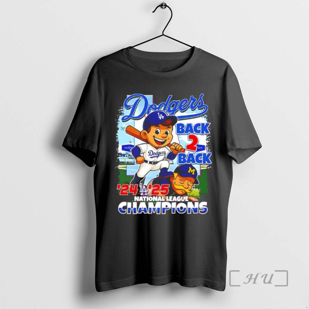 Trending Los Angeles Dodgers Back 2 Back 2024 2025 National League Champions Caricatures