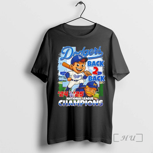 Trending Los Angeles Dodgers Back 2 Back Mlb National League Caricatures Tee Shirt Sweater
