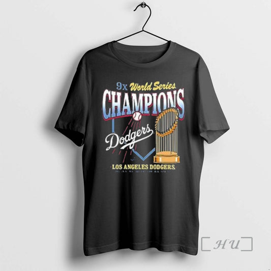 Trending Los Angeles Dodgers Mlb 2025 9 Time World Series Champions Premium T Shirt Sweater
