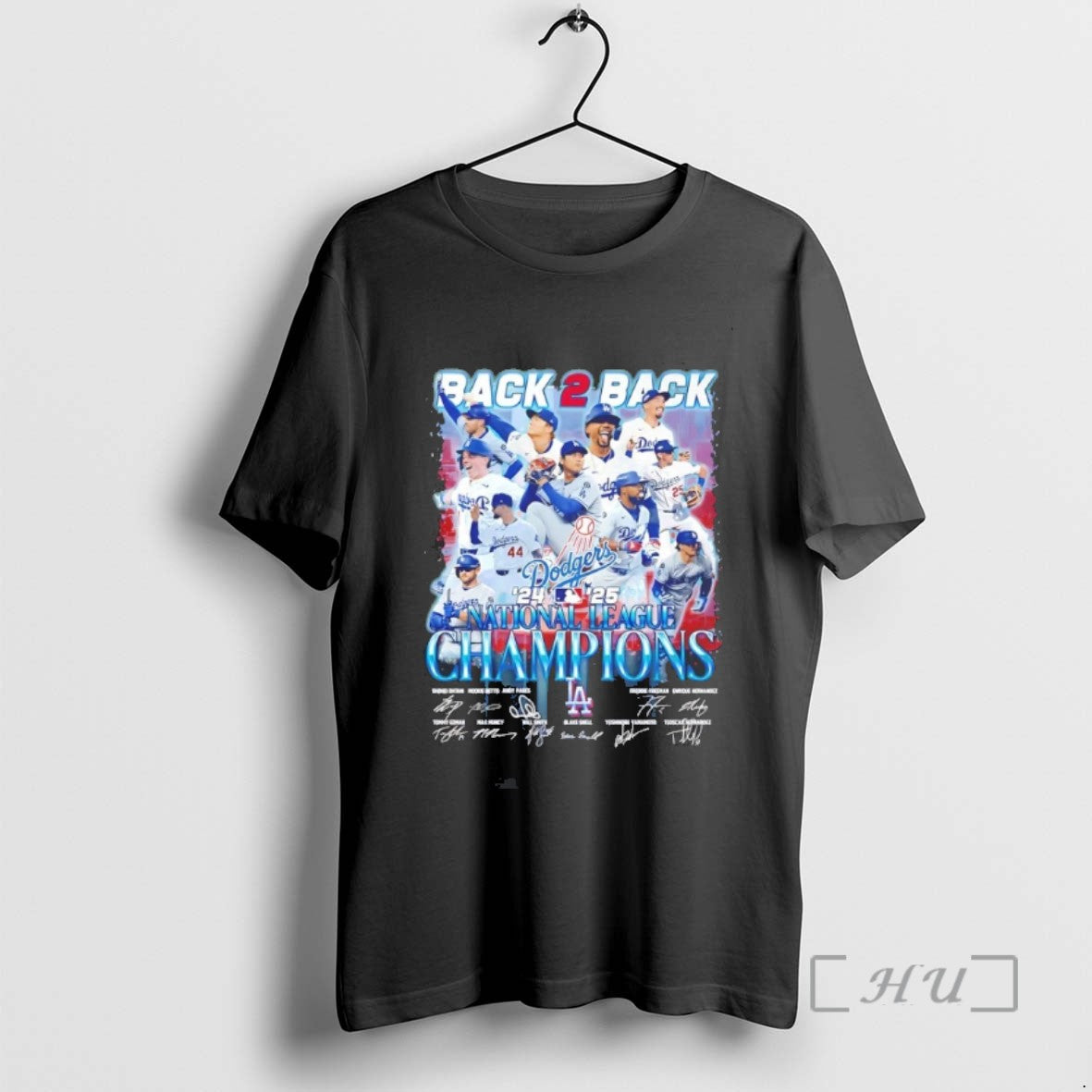 Trending Los Angeles Dodgers Back To Back 2025 National League Champions Signatures T Shirts Sweater