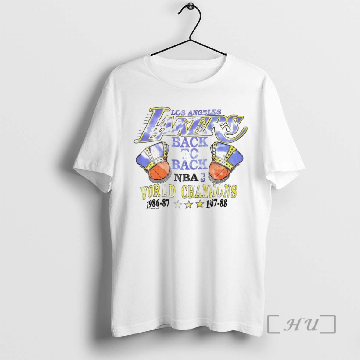 Trending Los Angeles Lakers Back To Back World Champions 1987 Vintage Premium T Shirts Sweater
