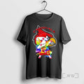 Trending Louisville Cardinals Football X Unicorn Santa Hat Dabbing Merry Christmas Premium T Shirt Sweater