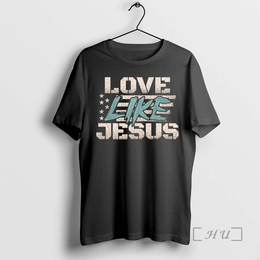 Trending Love Like Jesus Usa Flag Retro Ornaments