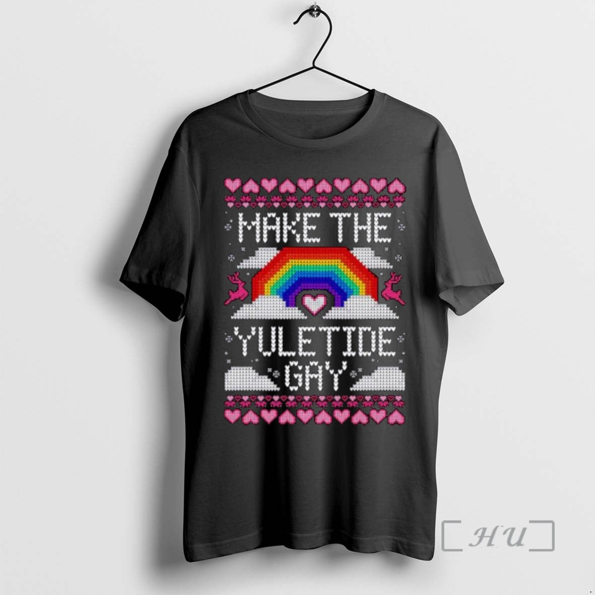Trending Make The Yuletide Gay Ugly Christmas Ornaments Premium T Shirt Sweater
