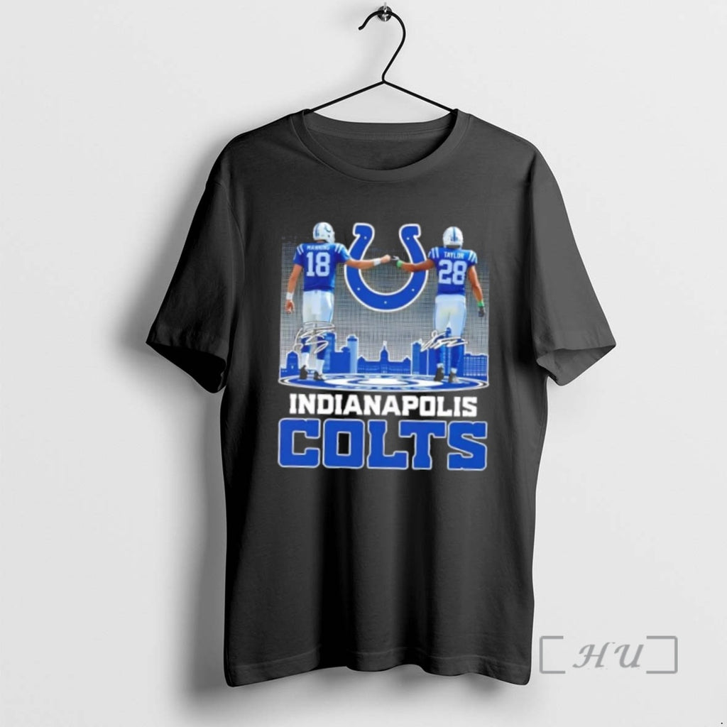 Trending Manning X Taylor Indianapolis Colts Football Skyline Premium T Shirt Sweater