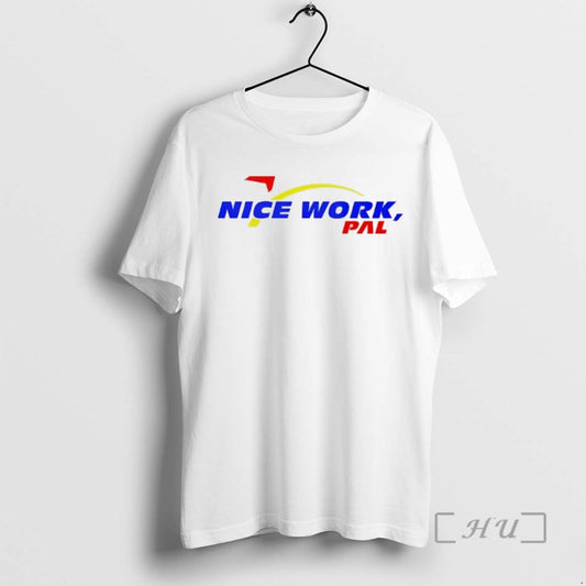 Trending Mariann Bell Wearing Nice Work Pal Logo Tee Shirt Sweater