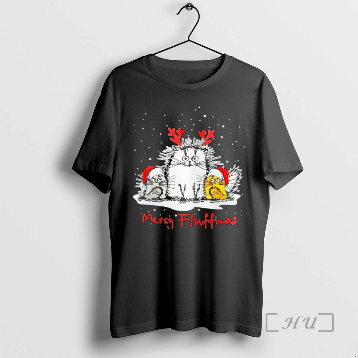 Trending Merry Fluffmas Cat Christmas Holiday Santa Cat Pajama