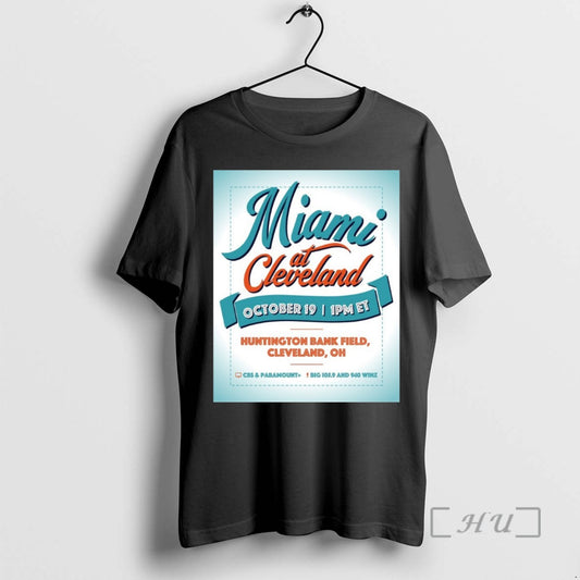 Trending Miami At Cleveland October 19 2025 Huntington Bank Field Cleveland Oh T Shirts Sweater