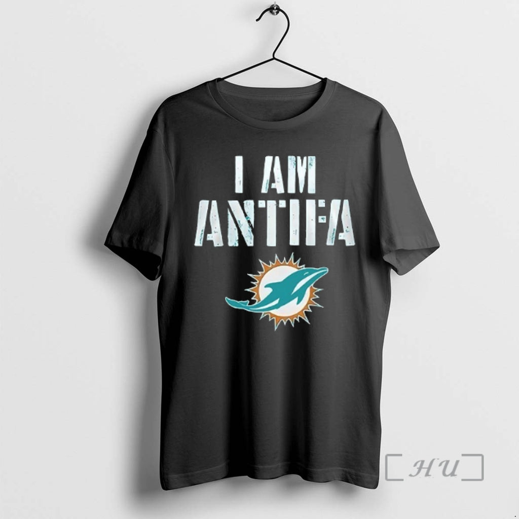 Trending Miami Dolphins I Am Antifa Against Fascism Premium T Shirt Sweater