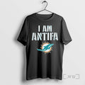 Trending Miami Dolphins I Am Antifa Against Fascism Premium T Shirt Sweater