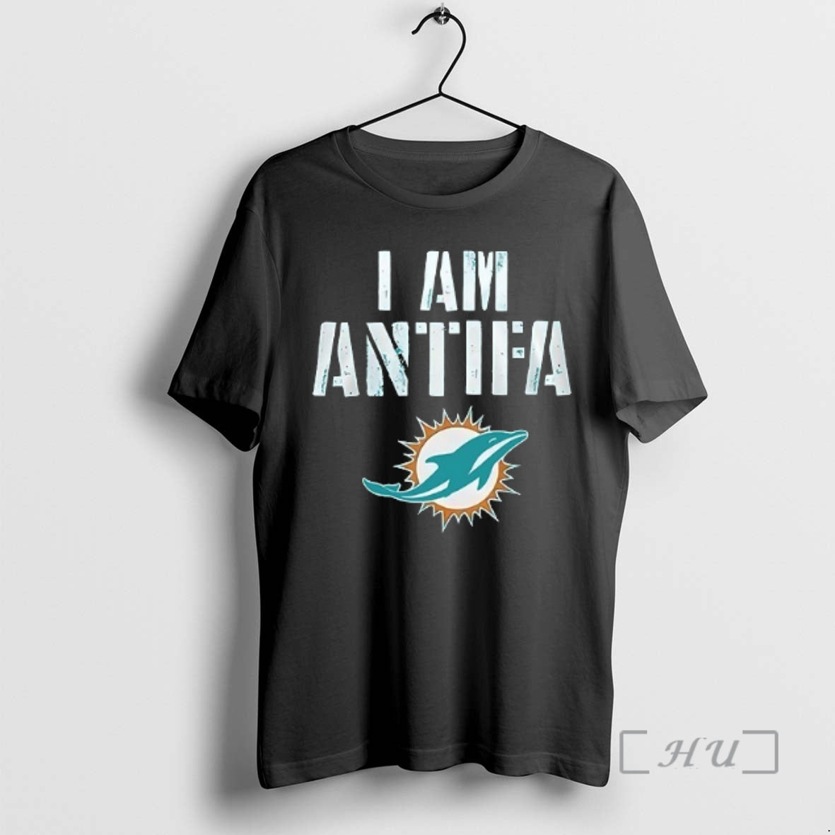 Trending Miami Dolphins I Am Antifa Against Fascism Premium T Shirt Sweater