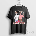 Trending Michael Myers And Freddy Krueger I Love Gay Halloween Premium T Shirt Sweater