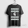 Trending Michigan State Spartans Ugly Christmas Light Premium T Shirt Sweater