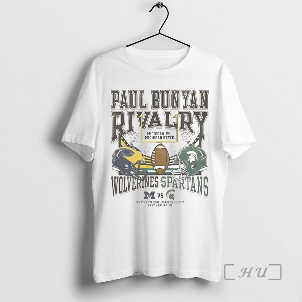 Trending Michigan State Spartans Vs Michigan Wolverines Paul Bunyan Rivalry 2025 T Shirt Sweater