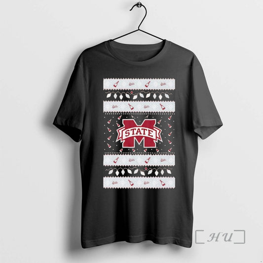 Trending Mississippi State Bulldogs Ugly Christmas Light Premium T Shirt Sweater