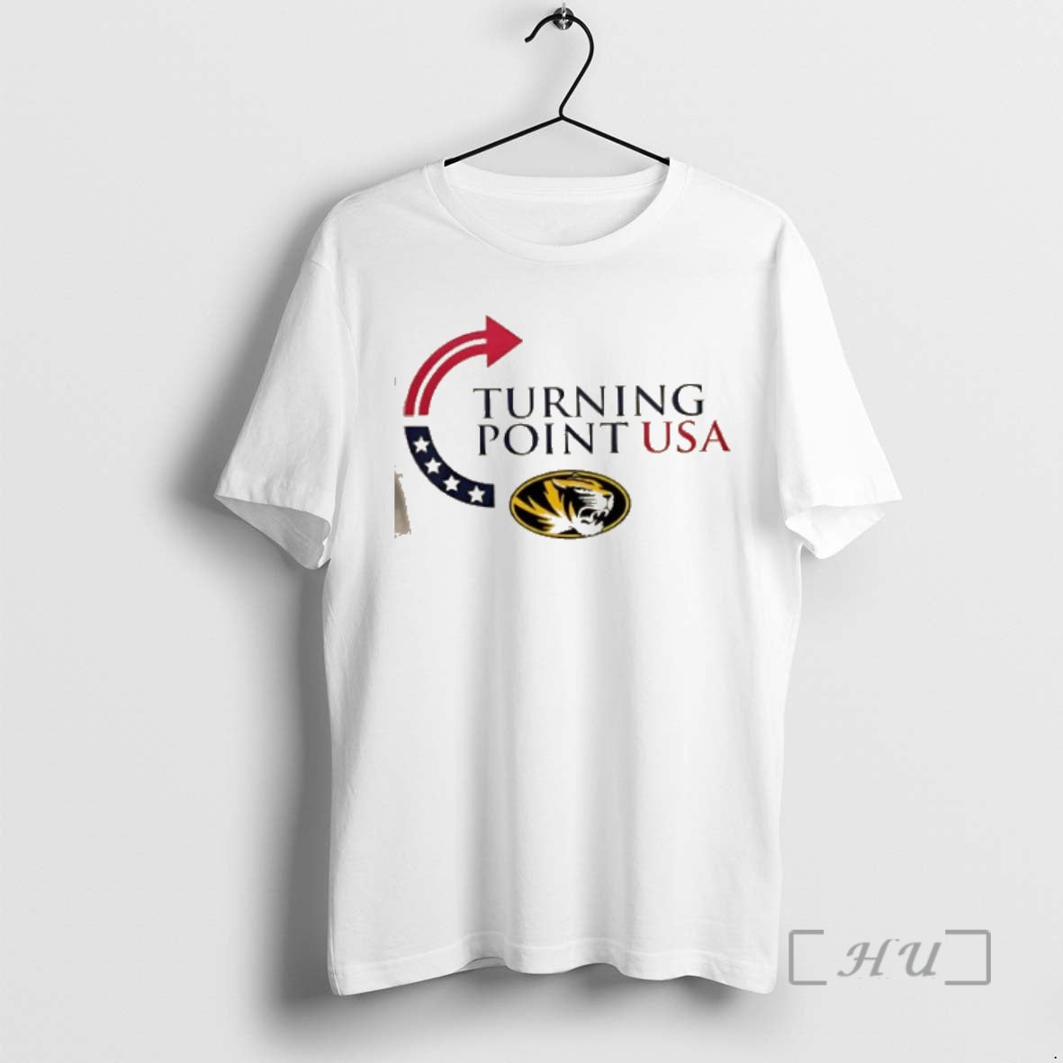 Trending Missouri Tigers X Freedom Turning Point Usa Charlie Kirk 2 Sided Premium T Shirts