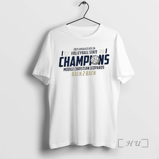 Trending Mobile Christian Leopards 2025 Ahsaa Volleyball 3a State Champions Premium T Shirt Sweater