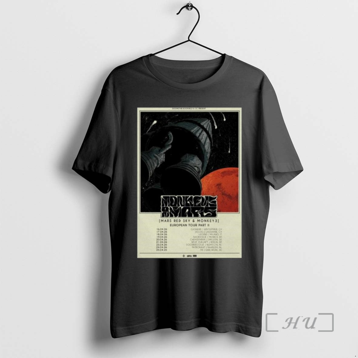 Trending Monkey3 And Mars Red Sky European Tour 2026 Long Sleve Tee Shirts Sweater
