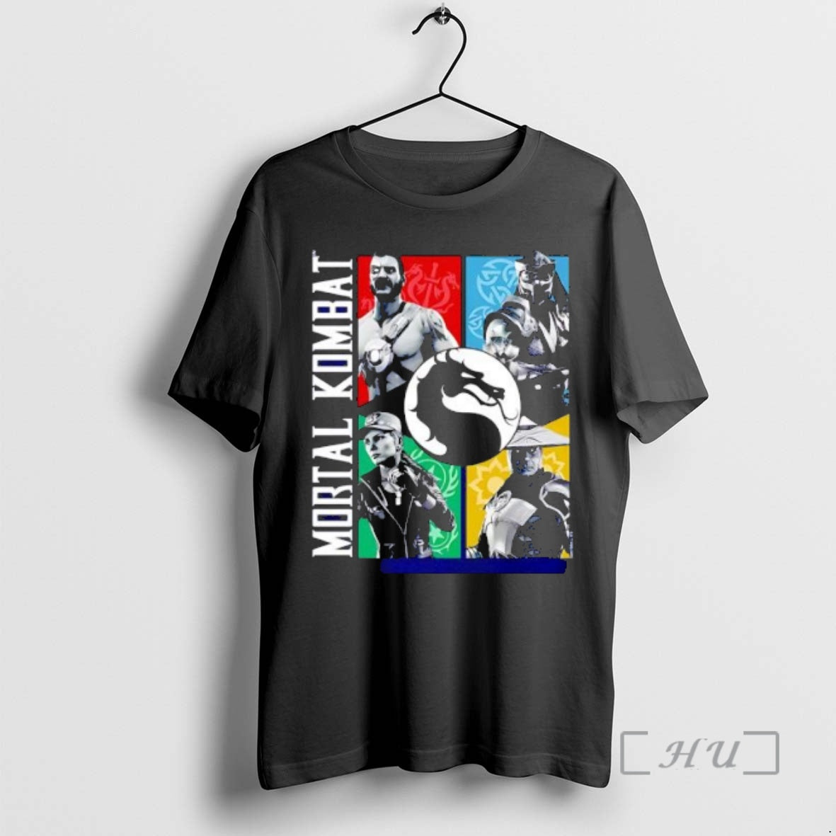 Trending Mortal Kombat Character Grid Short Sleeve Graphic