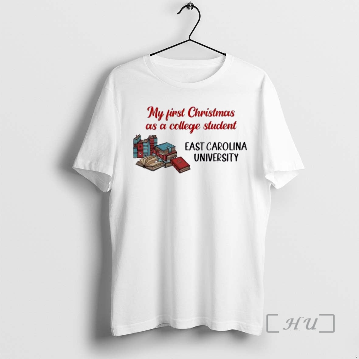 Trending My First Christmas As A College Student East Carolina University Personalised Ornaments White Premium