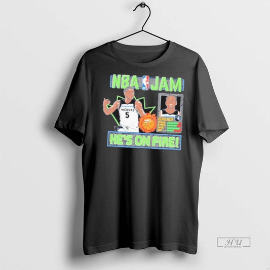 Trending Nba Jam Anthony Edwards Minnesota Timberwolves Graphic Tee Shirt Sweater