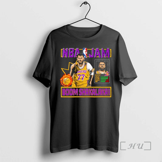 Trending Nba Jam Luka Doncic Los Angeles Lakers Boom Shakalaka Ornaments Premium T Shirts Sweater