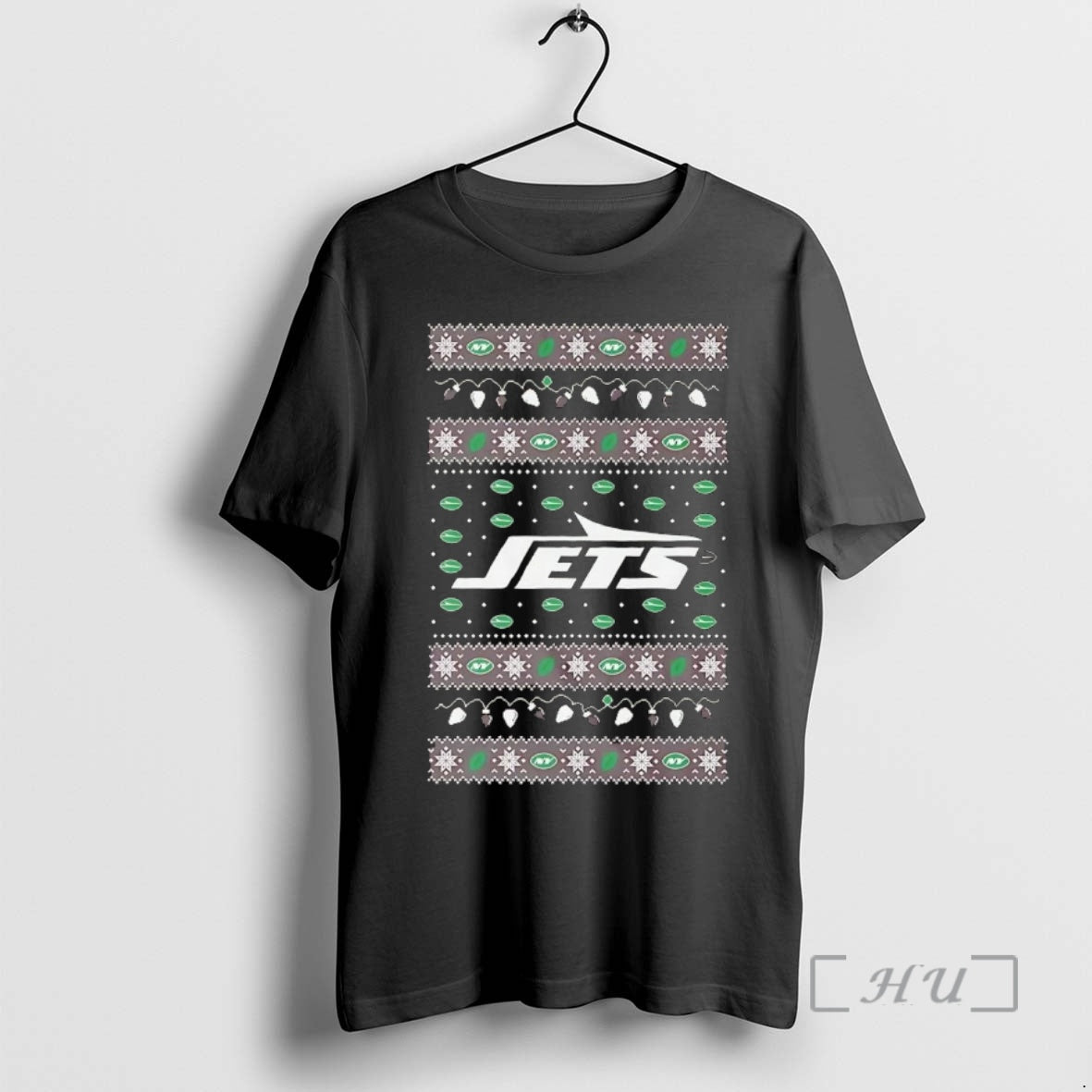 Trending New York Jets Ugly Christmas Light Premium T Shirt Sweater
