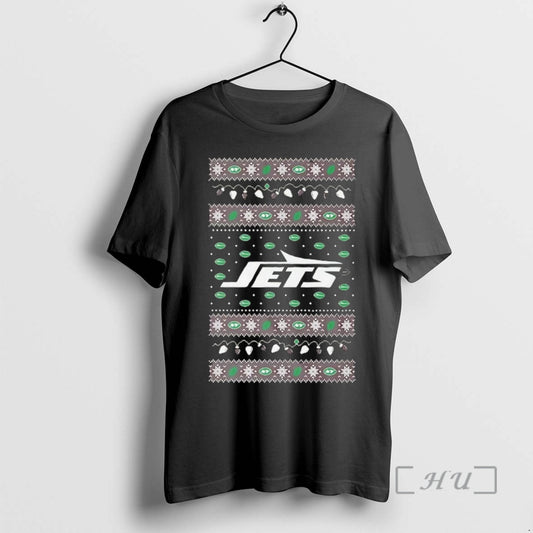 Trending New York Jets Ugly Christmas Light Premium T Shirt Sweater