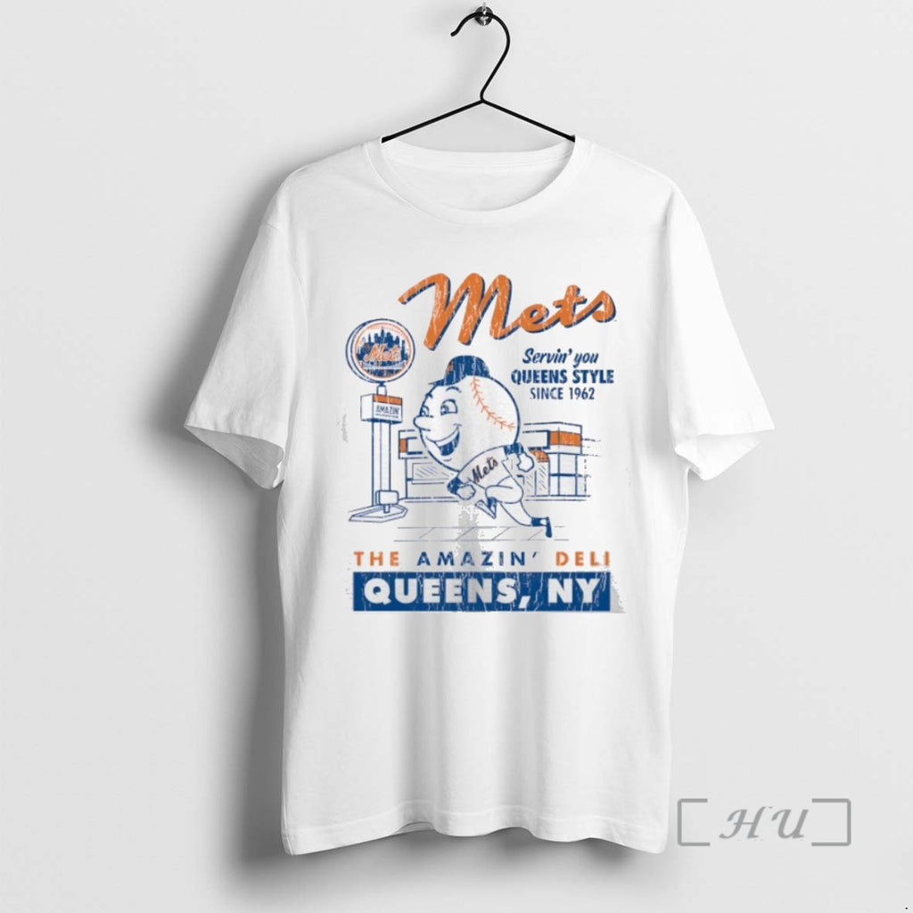 Trending New York Mets Mitchell And Ness The Amazin Deli Tee Shirts Sweater
