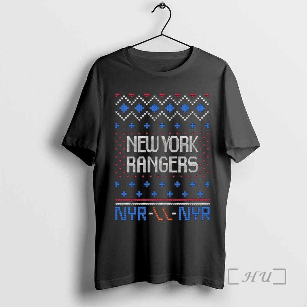 Trending New York Rangers Nhl 2025 Christmas Ugly Tee Shirts Sweater