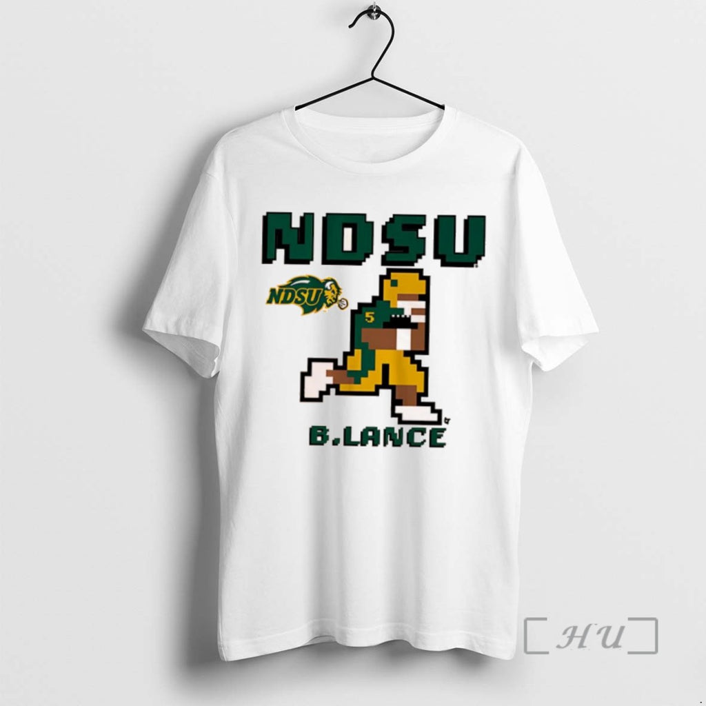 Trending North Dakota State Football Bryce Lance Retro Graphic Logo Tee Shirts Sweater