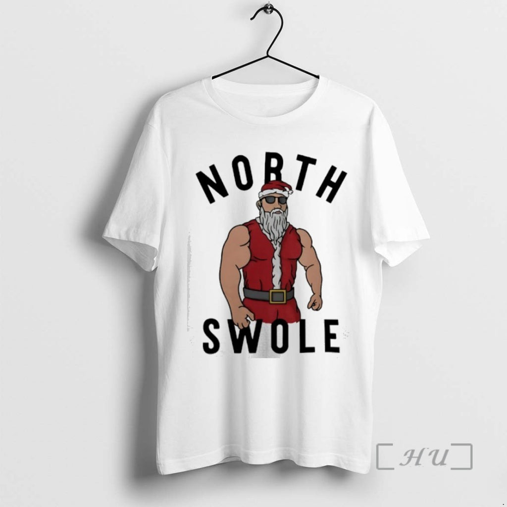Trending North Swole Santa Muscle Christmas Tee Shirts Sweater