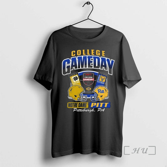 Trending Notre Dame Fighting Irish Vs Pittsburgh Panthers College Gameday Ticket 2025 Premium T Shirts