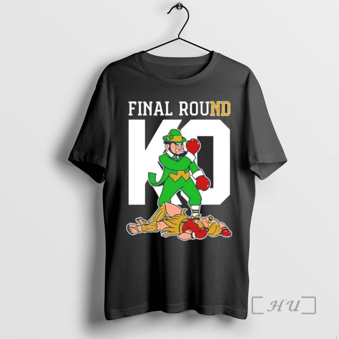 Trending Notre Dame Fighting Irish Knock Out Usc Trojans Final Round Mascot T Shirts Sweater