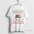Trending Opossum Overstimulated But Festive Christmas Premium T Shirt Sweater