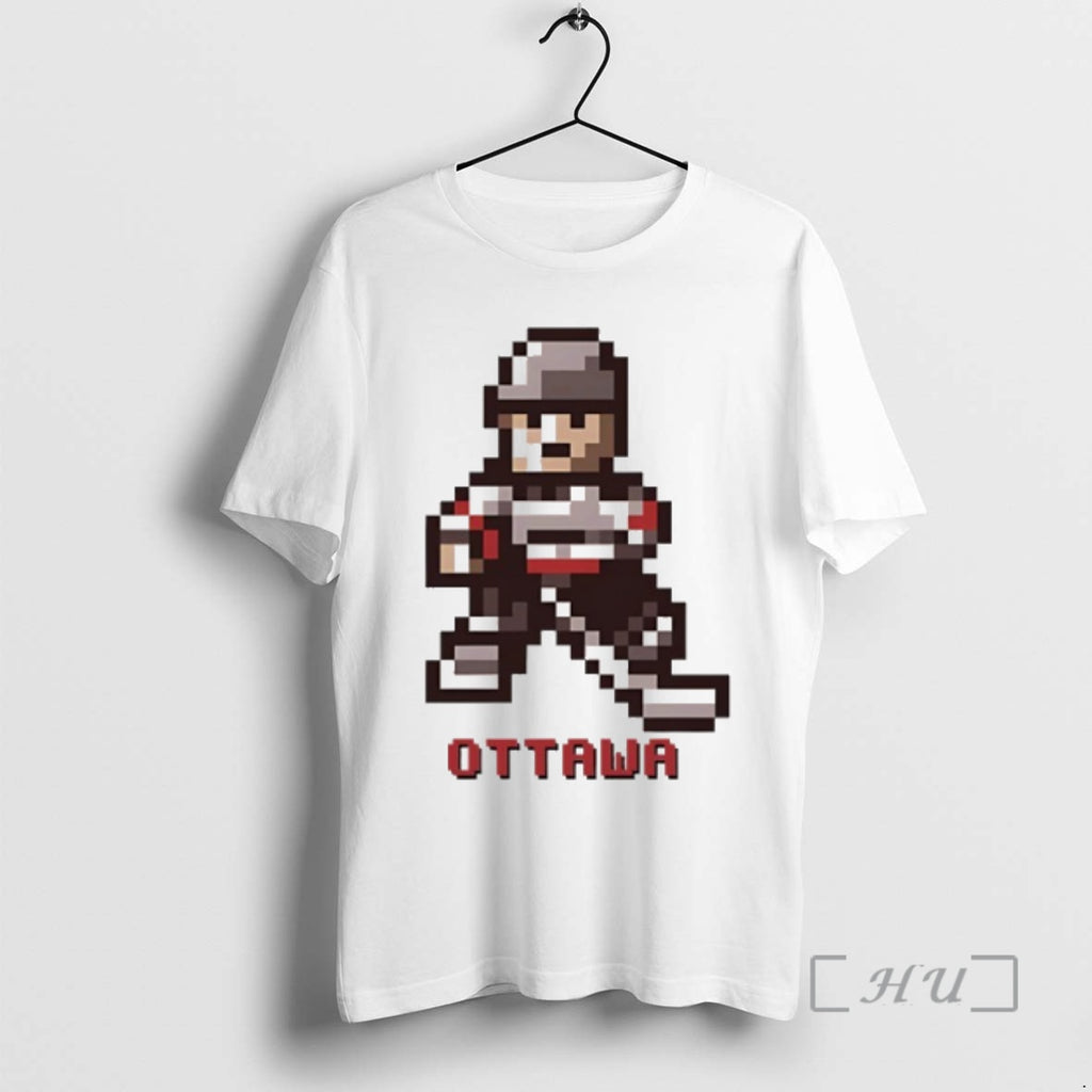 Trending Ottawa Senators Hockey 8 Bit Retro Baller Premium T Shirt Sweater