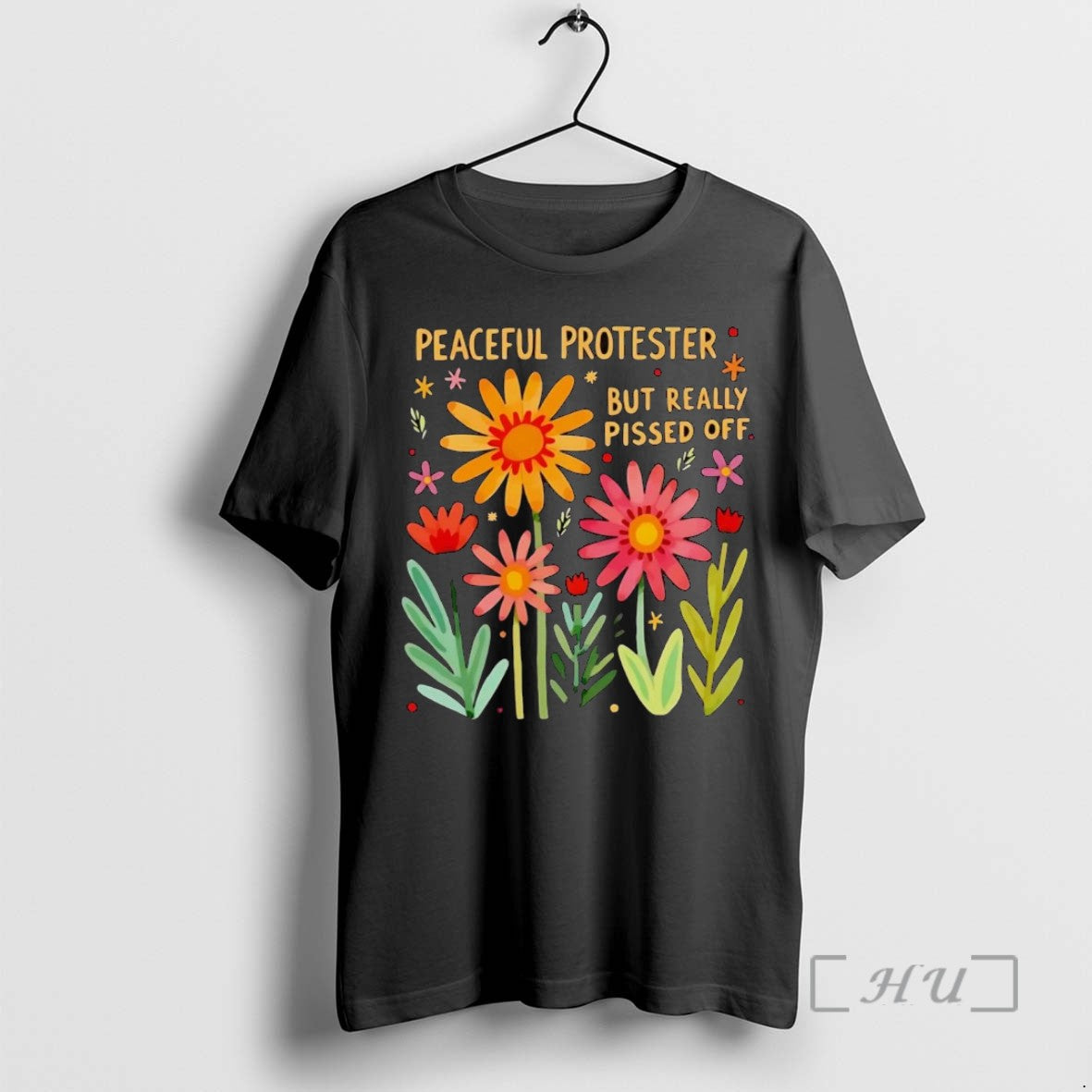 Trending Peaceful Protester But Really Pissed Off Tee Shirt Sweater