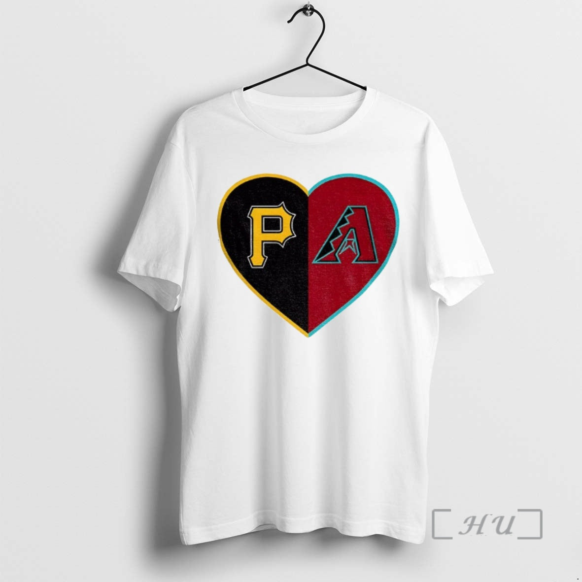 Trending Personalized Split Heart Pittsburgh Pirates Vs Arizona Diamondbacks Logo