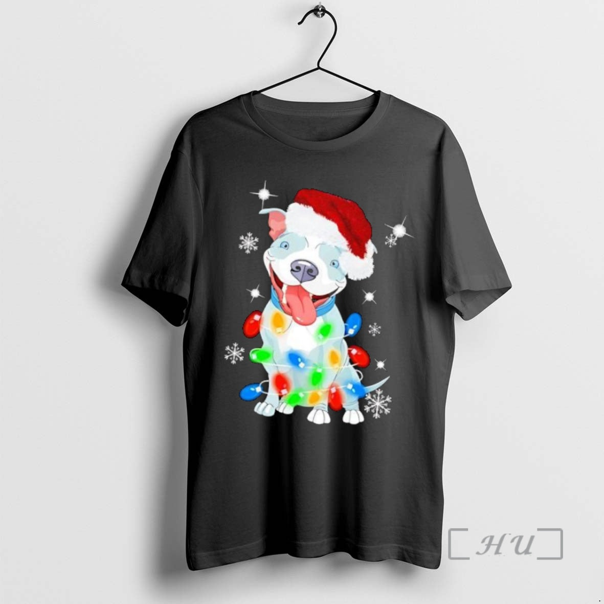 Trending Pitbull Christmas Hat Santa Light