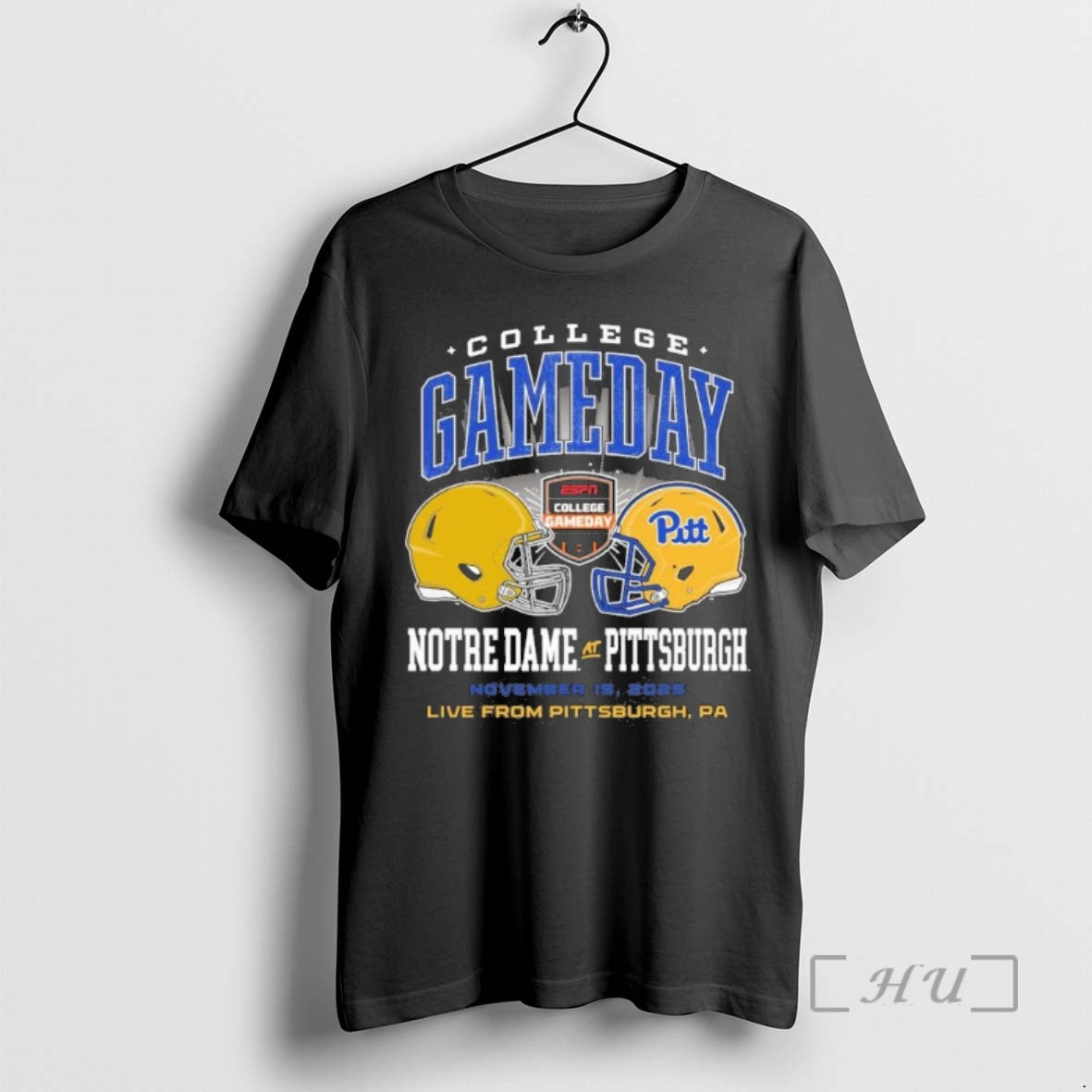 Trending Pitt Panthers Vs Notre Dame 2025 College Gameday Duel Helmet Premium T Shirts Sweater