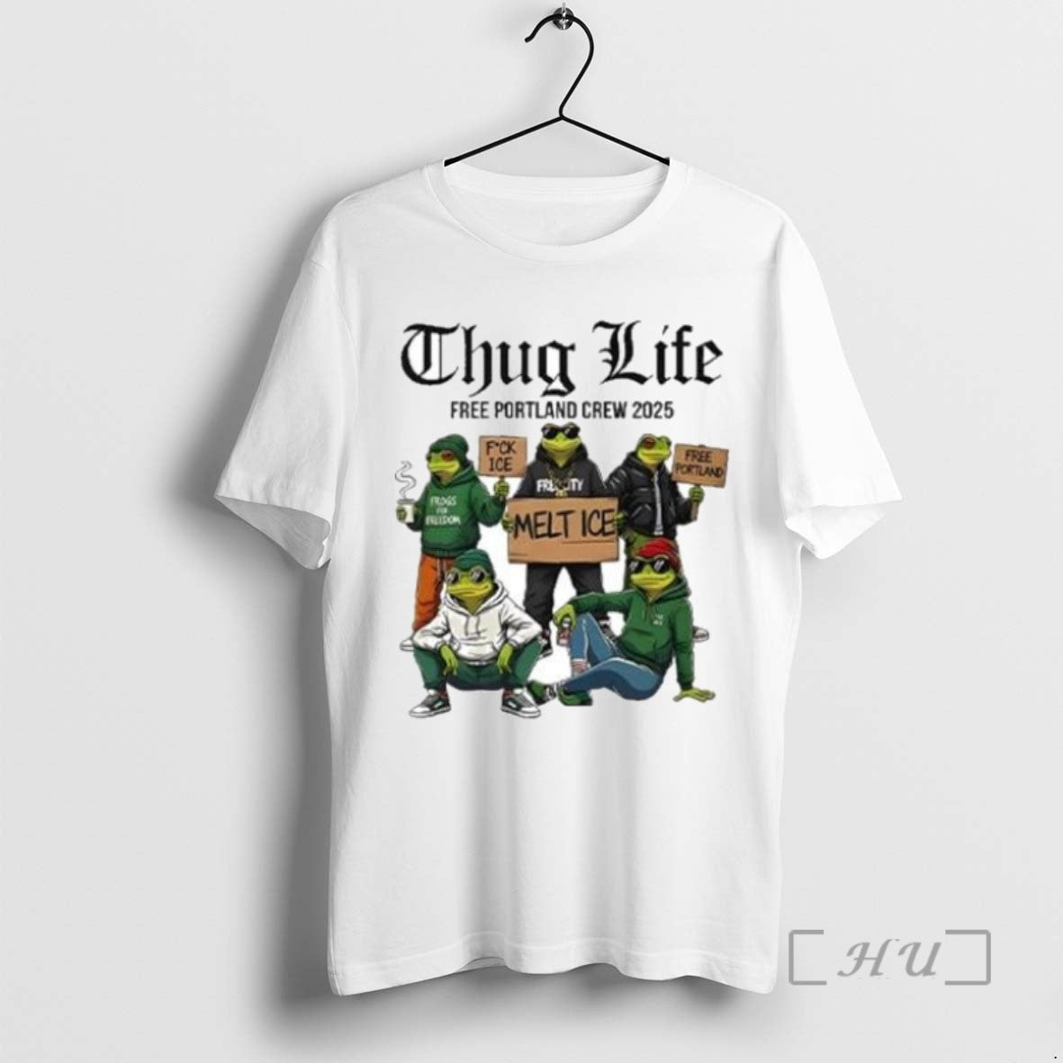 Trending Portland Frog Thug Life Free Portland Crew 2025 Tee Shirt Sweater