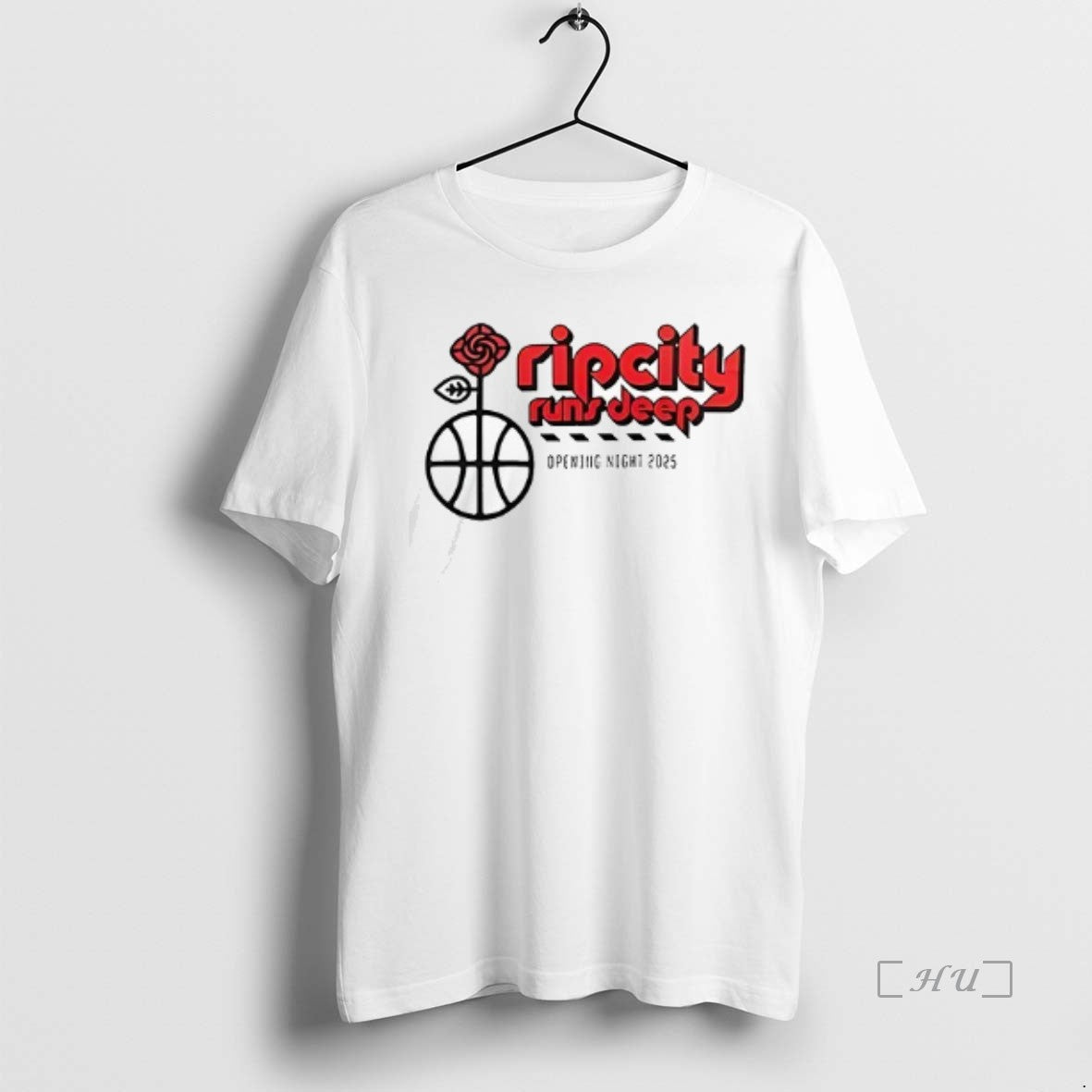 Trending Portland Trail Blazers Rip City Runs Deep Opening Night 2025 Logo T Shirt Sweater