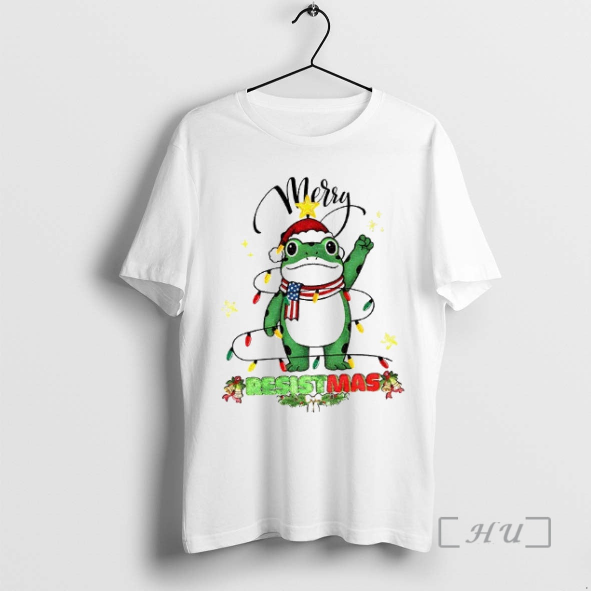 Trending Portland Frog Santa Hat Merry Resistmas Merry Christmas 2025