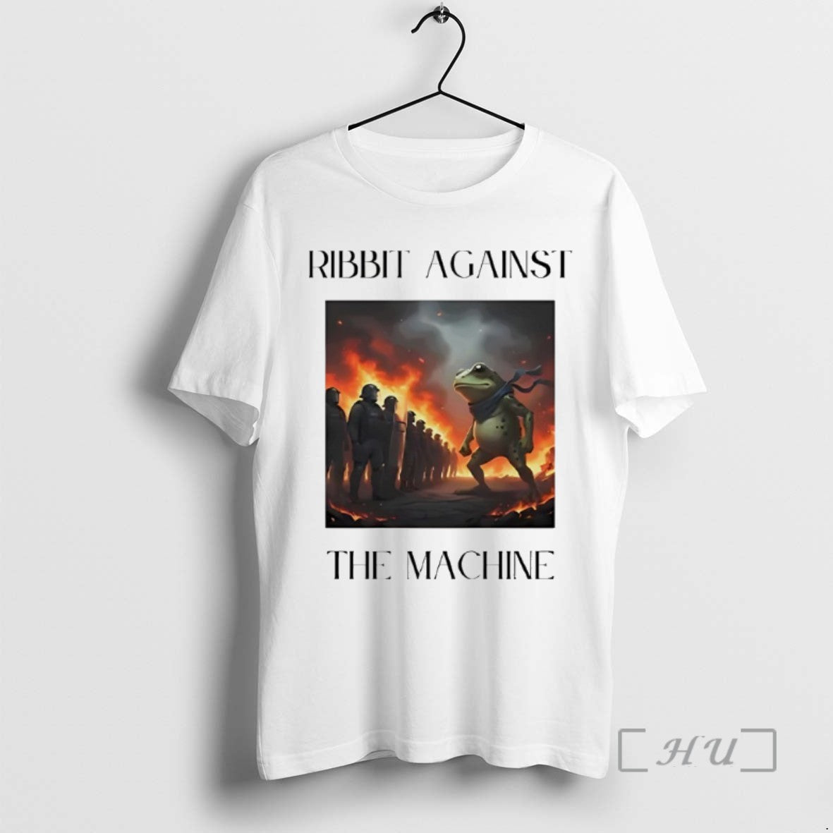 Trending Portland Frog Protest Ribbit Against The Machine Tee Shirt Sweater